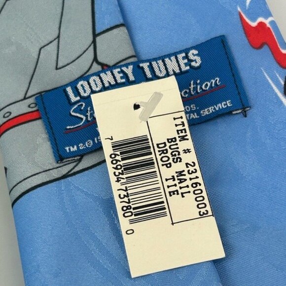 Looney Tunes Stamp Collection Bugs Bunny Drop Mail Tie 1997 - Picture 11 of 15